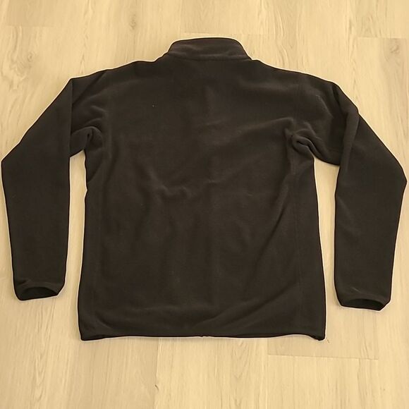 Mountain Hardwear Black Fleece Jacket Large FLAW Mock Neck Full Zip Pocket Men's - Picture 6 of 7